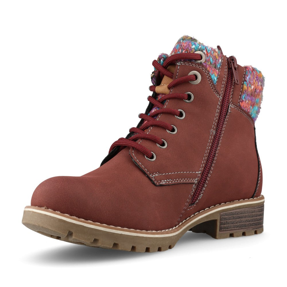 Lunar Ladies Tabasco GLB204 Boot In Burgundy