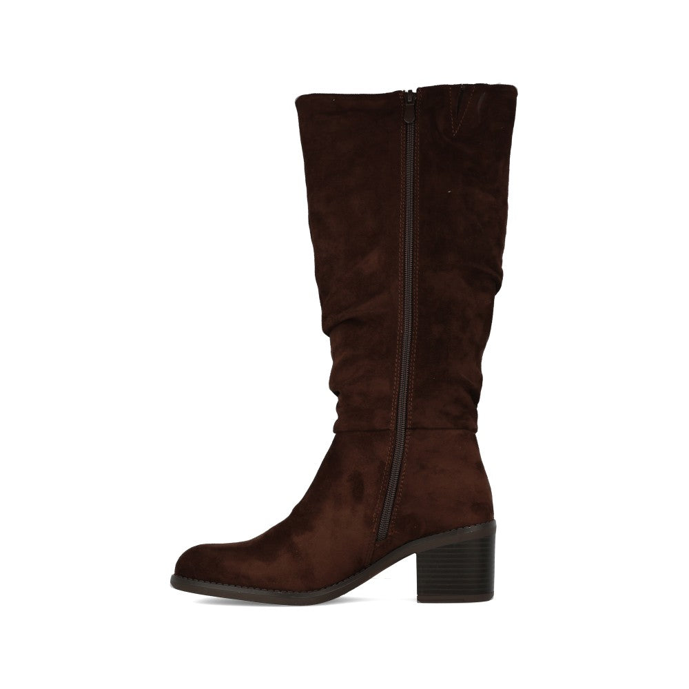 Lunar Ladies Kristen GLT004 Long Leg Boot In Brown