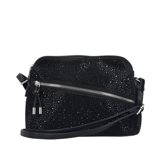 Rieker Ladies H1031 Handbag With Zipper In Black
