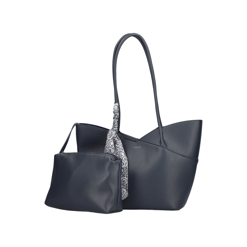 Rieker Ladies H1559 Shopper Bag In Blue