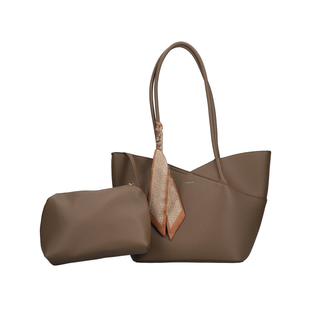 Rieker Ladies H1559 Shopper Bag In Beige