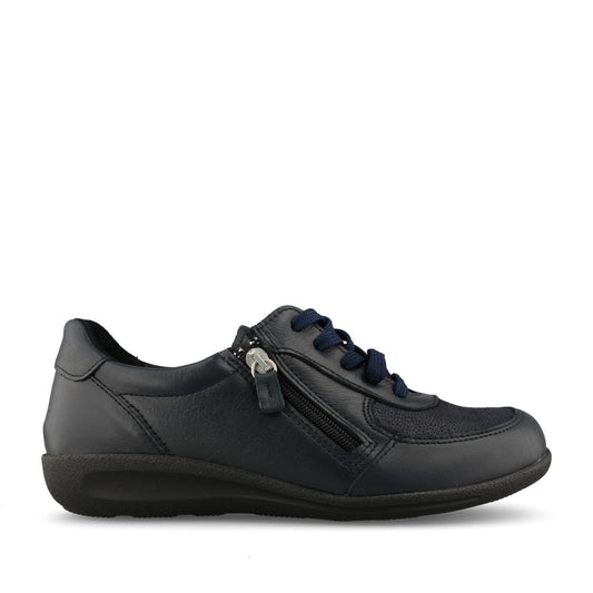 Ladies Kristie 68204N 2V Laced Shoe In Navy Leather