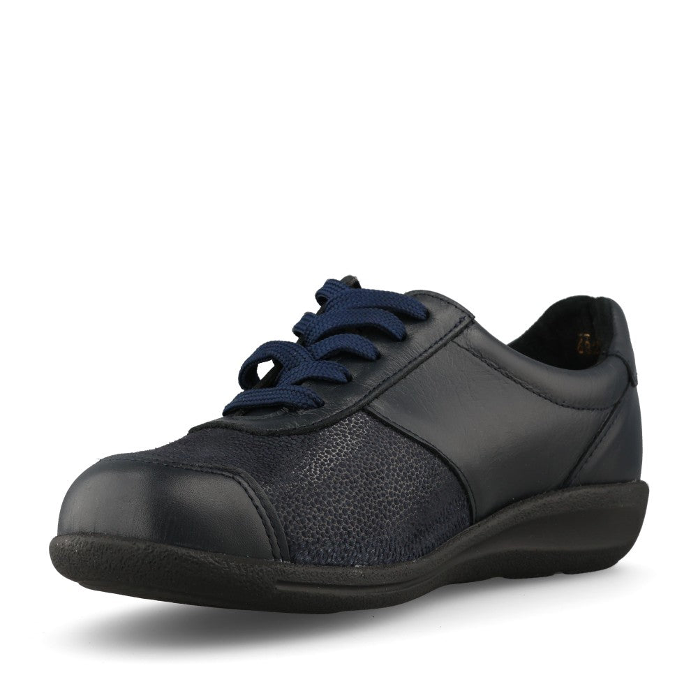 Ladies Kristie 68204N 2V Laced Shoe In Navy Leather