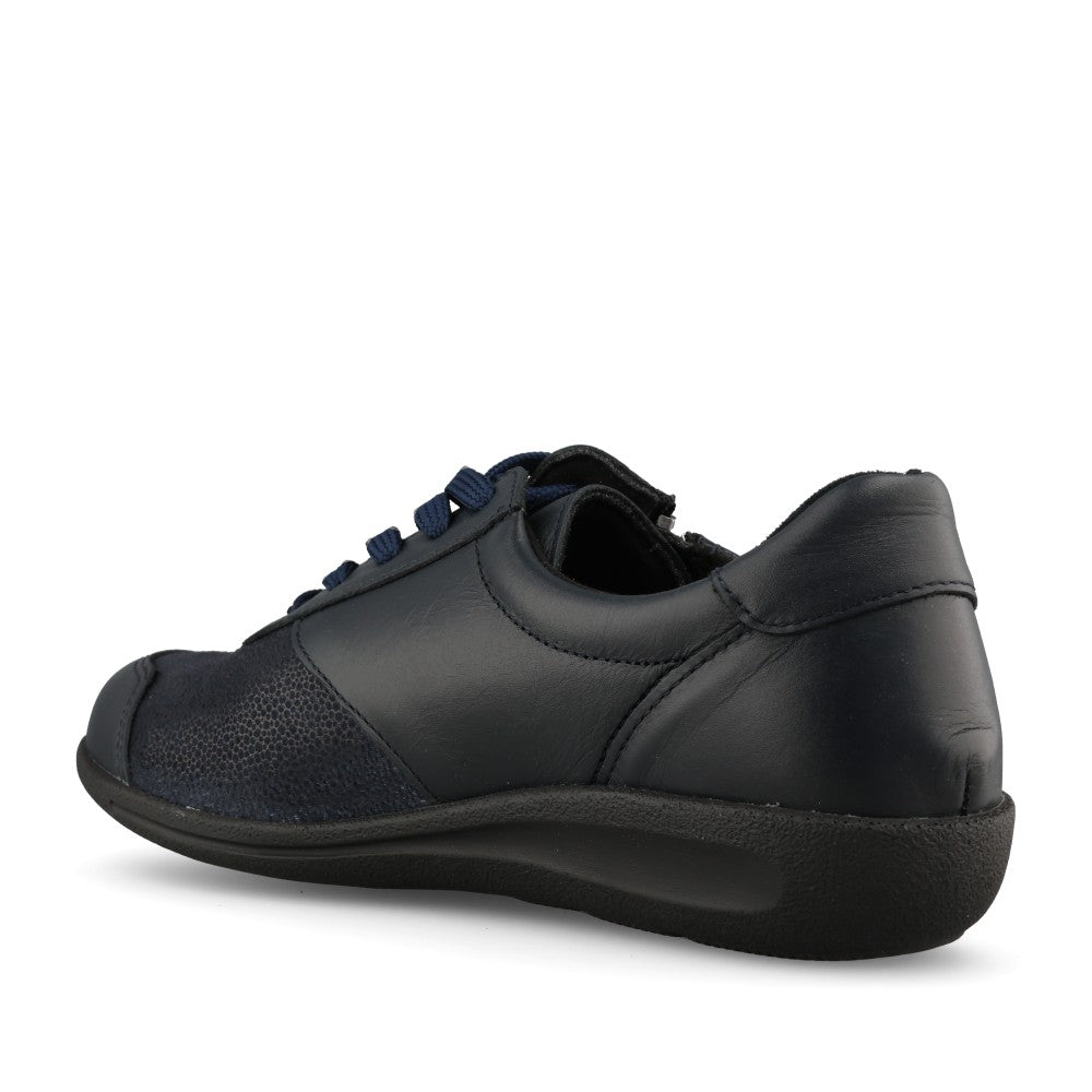 Ladies Kristie 68204N 2V Laced Shoe In Navy Leather