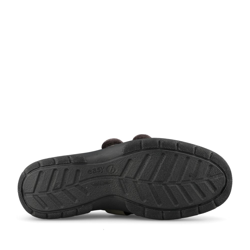 Mens 81007G Hamilton 2V Wide Fit Velcro Slipper In Grey