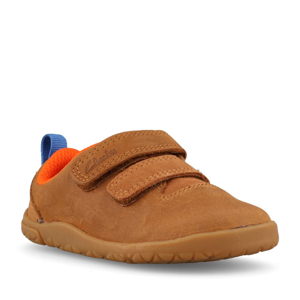 Clarks Boys Harbourmove T F-Fit Shoe in Tan