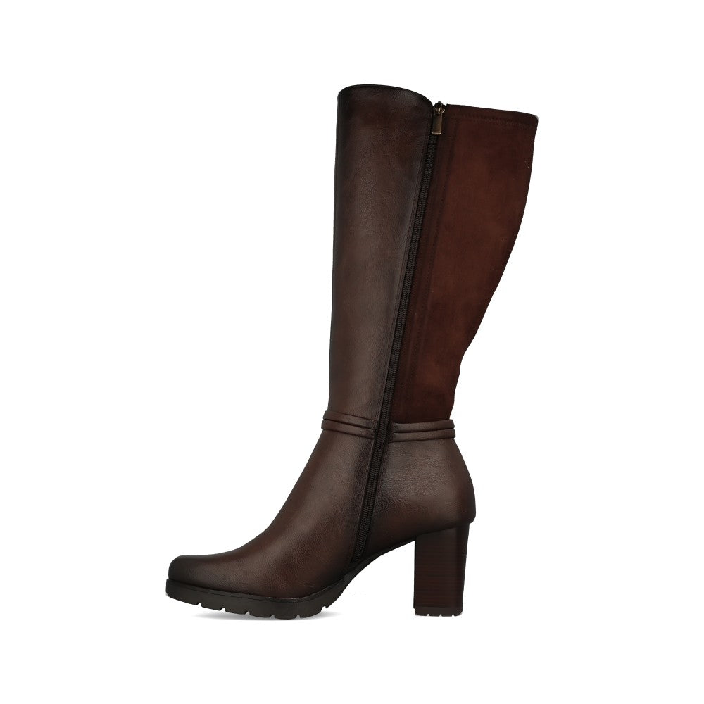 Ladies Patrizio Como Igne Long Leg Boot in Cioccolato