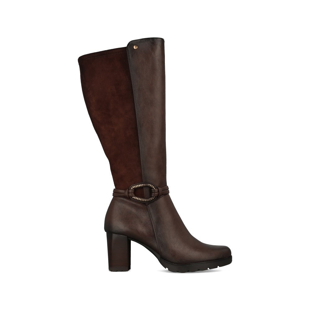Ladies Patrizio Como Igne Long Leg Boot in Cioccolato