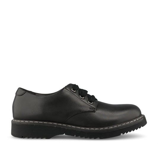 Start Rite Girls Impact Chunky Brogue M- Fit in Black Leather