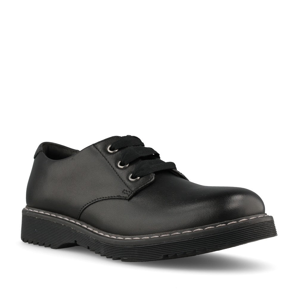 Start Rite Girls Impact Chunky Brogue M- Fit in Black Leather