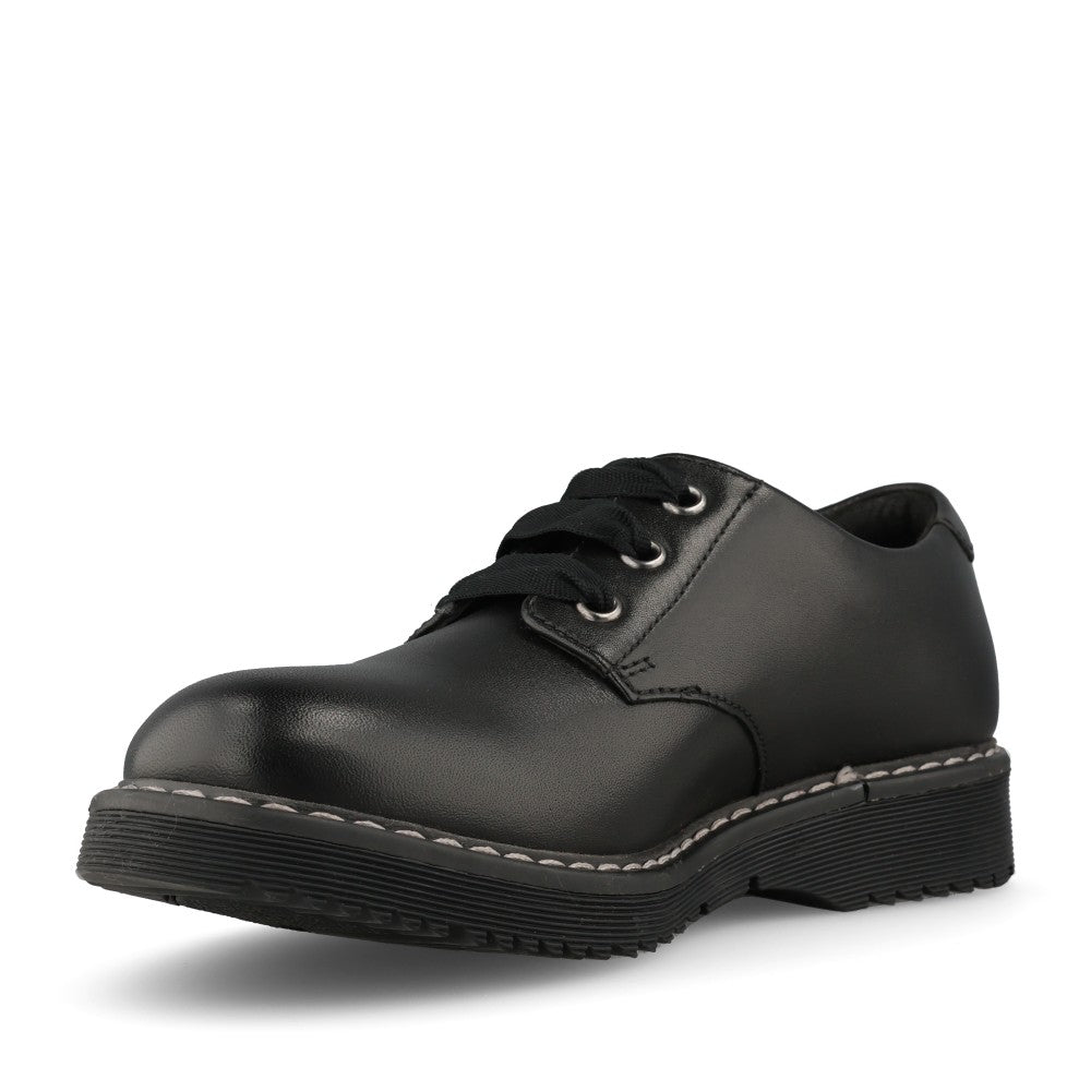 Start Rite Girls Impact Chunky Brogue W-Fit in Black Leather