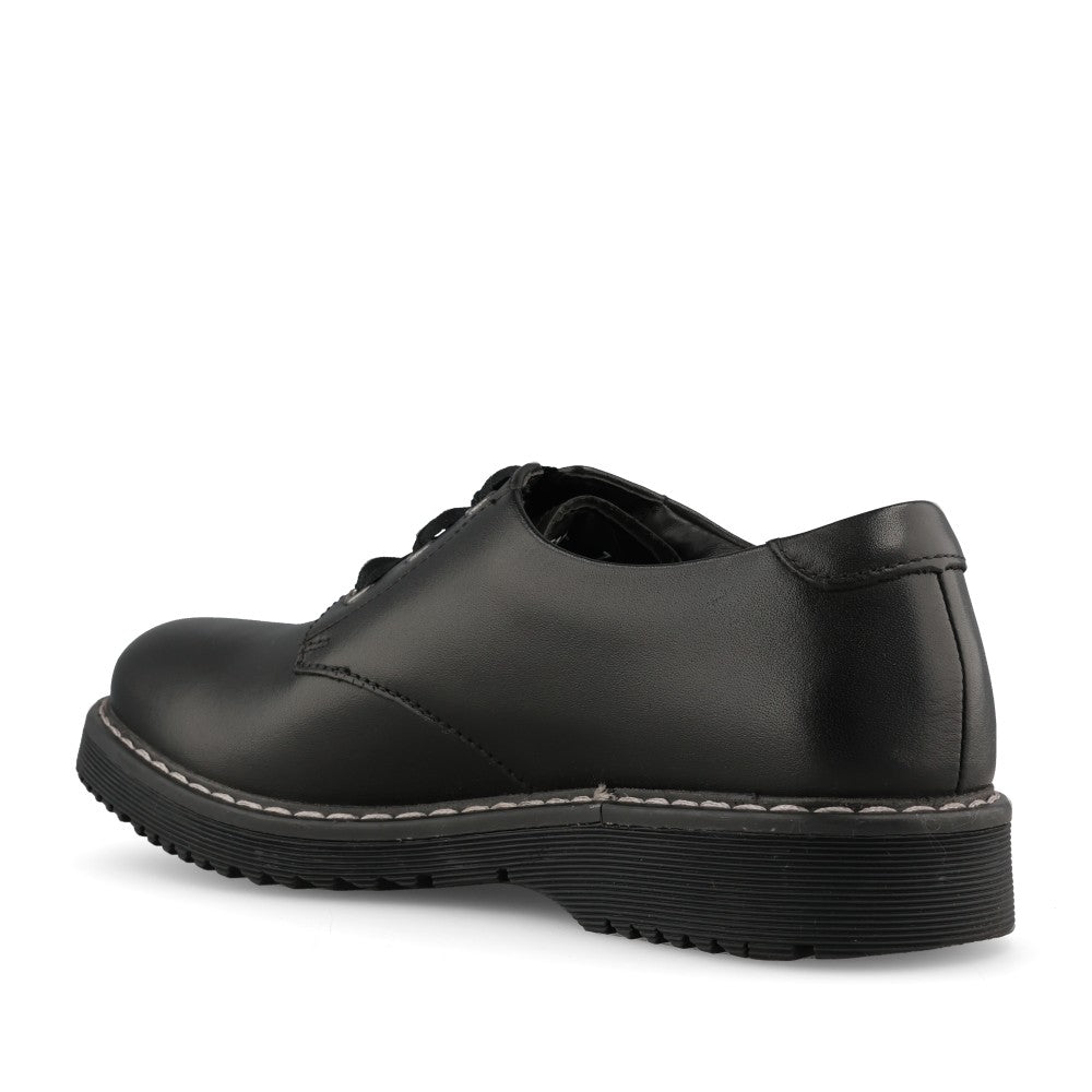 Start Rite Girls Impact Chunky Brogue W-Fit in Black Leather
