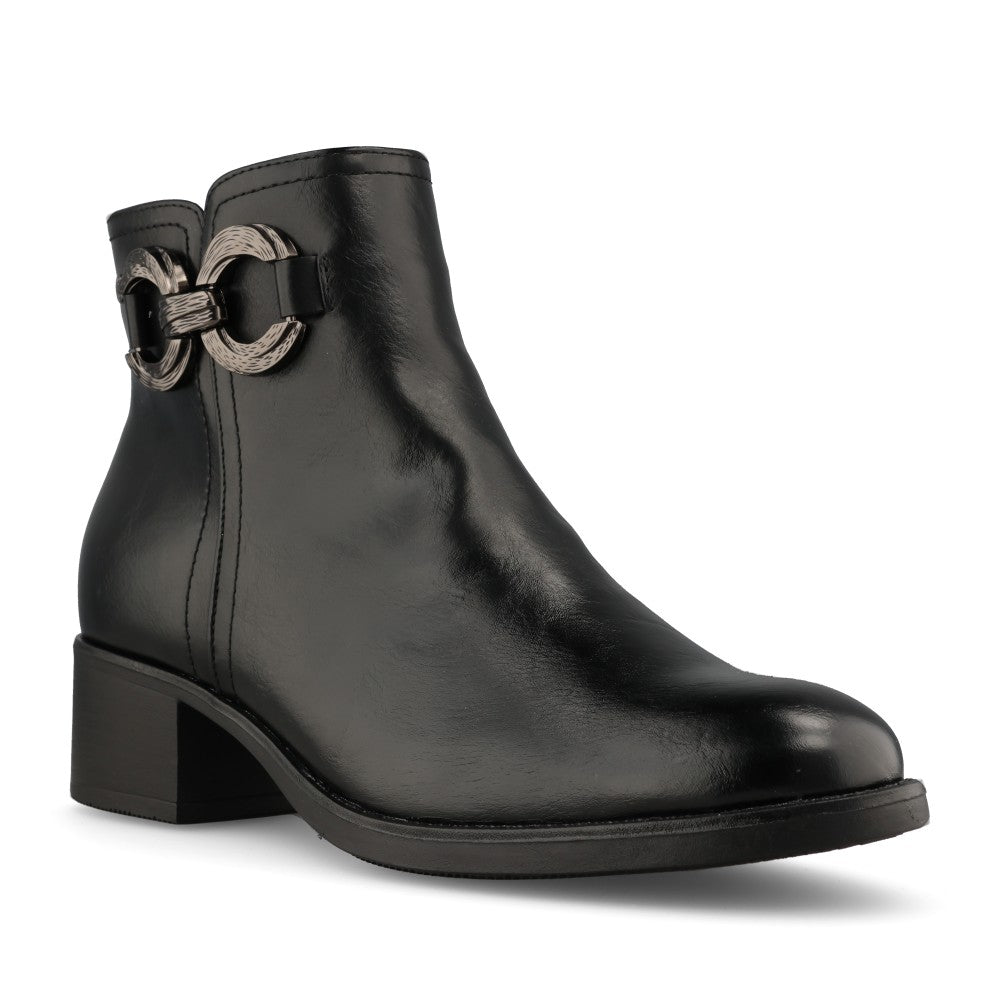 Ladies Patrizio Como Imperia Ankle Boot in Nero