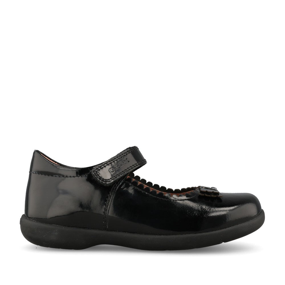 Girls J36FHA Mary Jane Shoe In Blk Patent