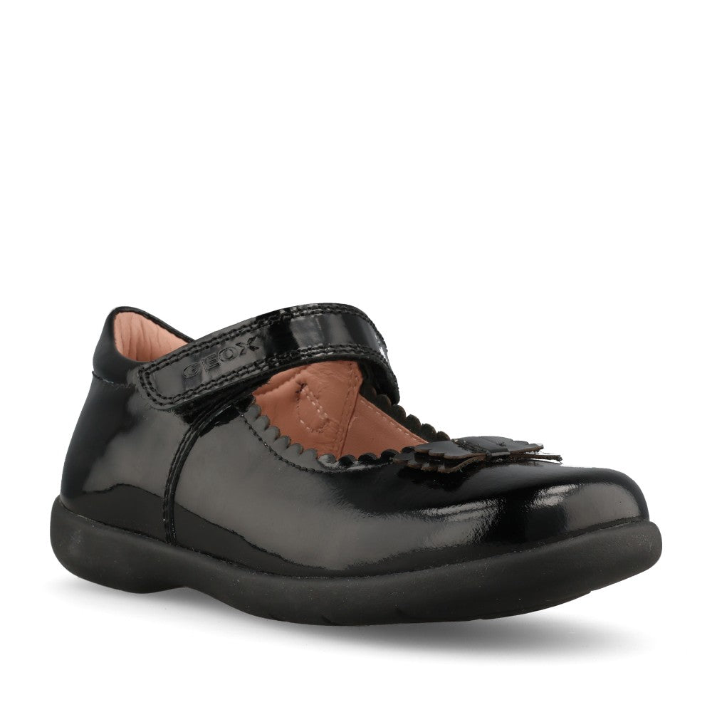 Girls J36FHA Mary Jane Shoe In Blk Patent