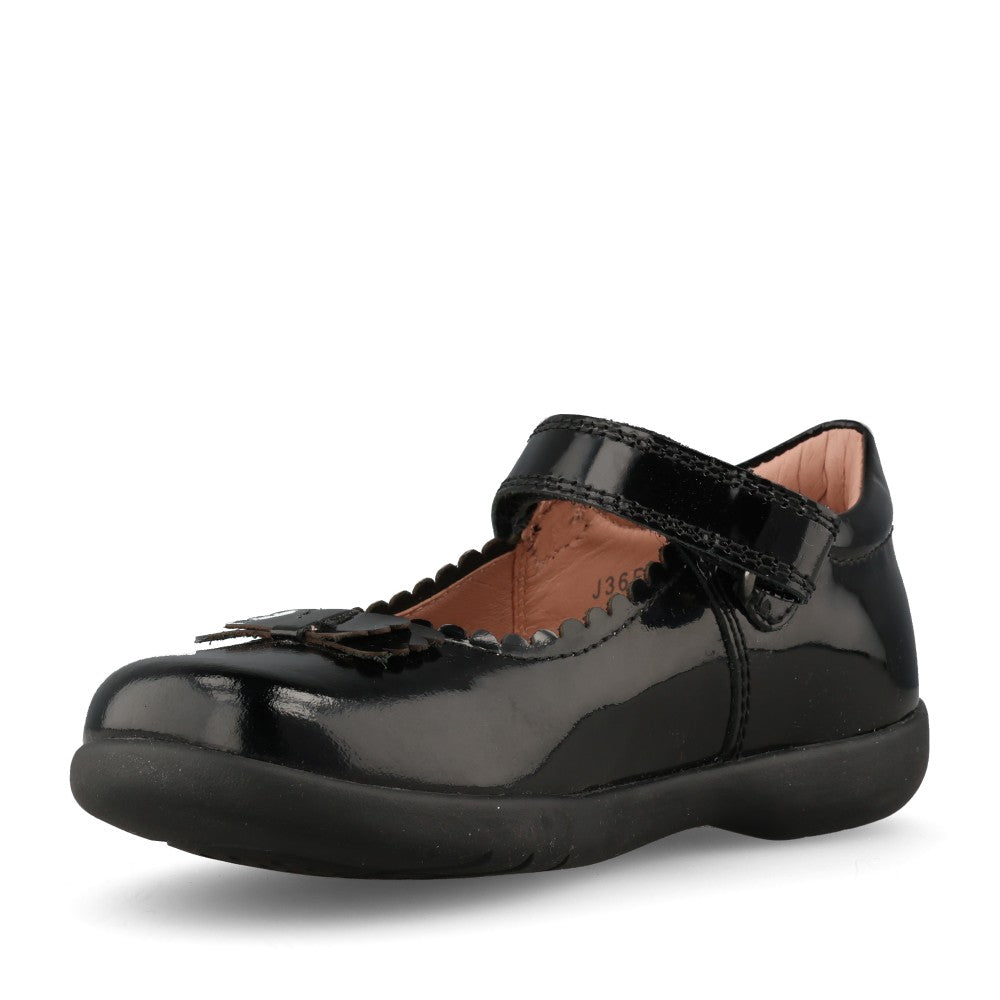 Girls J36FHA Mary Jane Shoe In Blk Patent