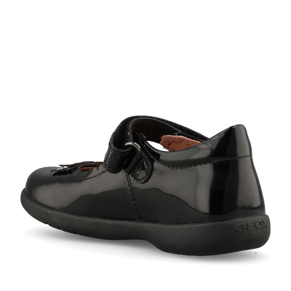 Girls J36FHA Mary Jane Shoe In Blk Patent