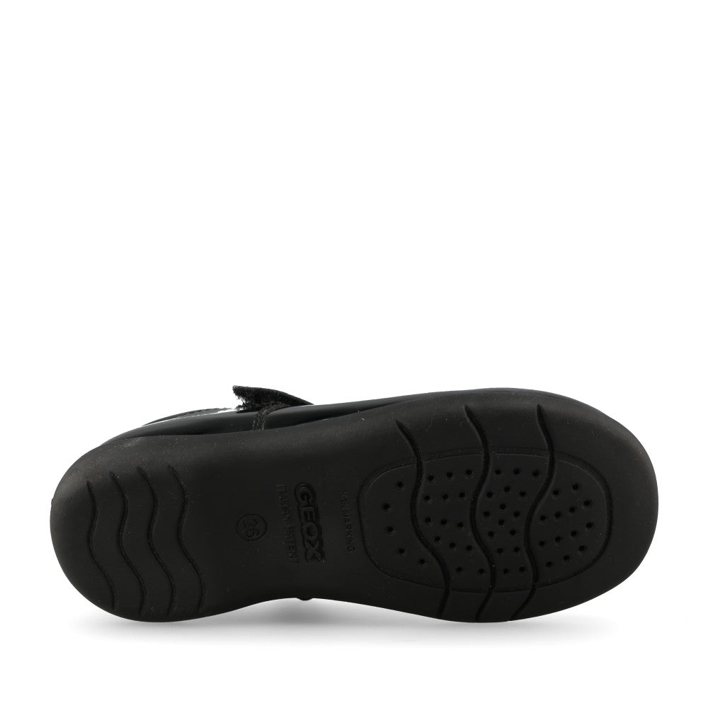 Girls J36FHA Mary Jane Shoe In Blk Patent