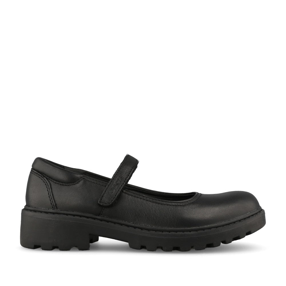 Geox Girls J6420P Casey Mary Jane in Black Leather