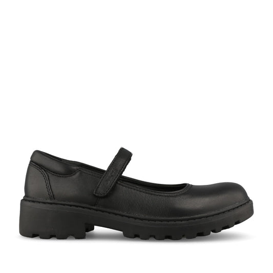 Geox Girls J6420P Casey Mary Jane in Black Leather