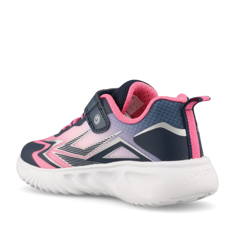 Girls J66E9B-C4268 Assister Trainer In Navy & Fuchsia