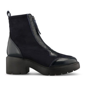 Unisa Ladies Jandro Ankle Boot In Navy