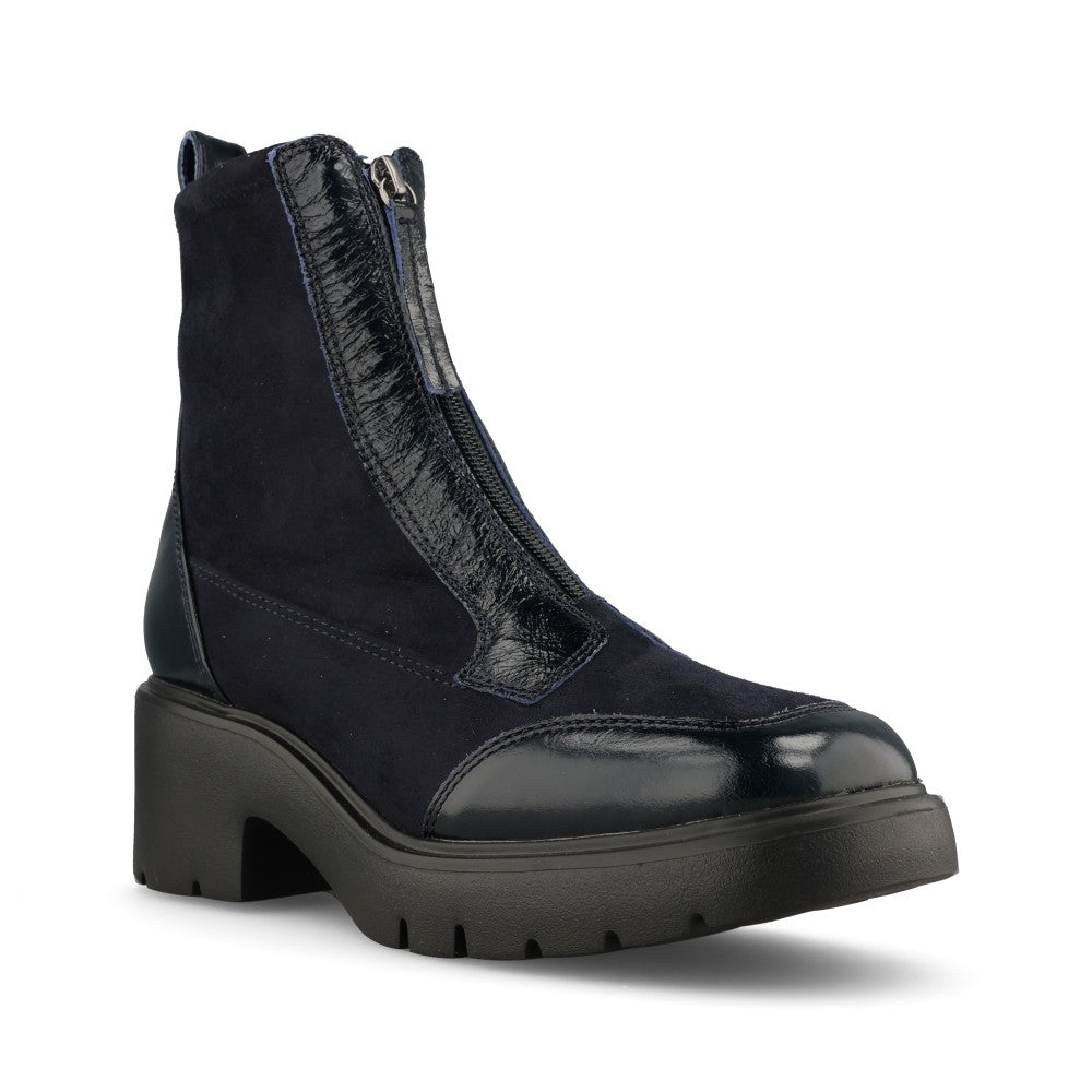 Unisa Ladies Jandro Ankle Boot In Navy