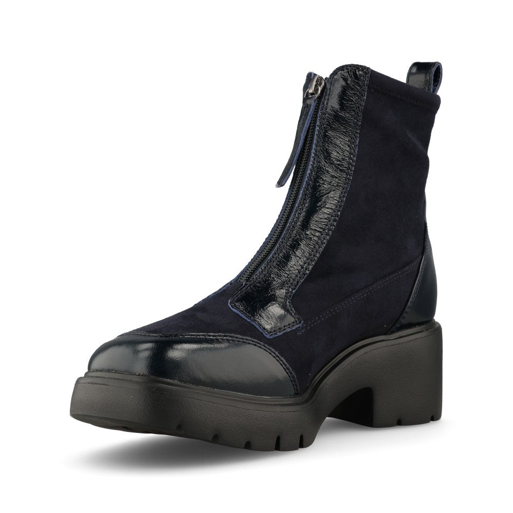 Unisa Ladies Jandro Ankle Boot In Navy