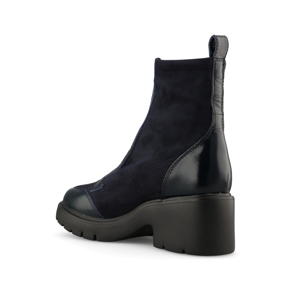 Unisa Ladies Jandro Ankle Boot In Navy
