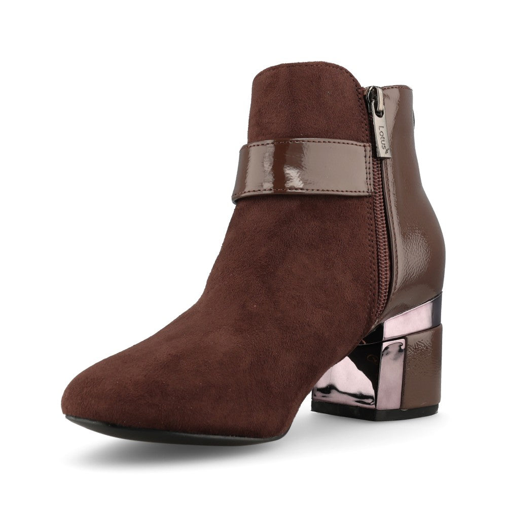 Lotus Ladies Kirsty ULB419 Ankle Boot In Brown