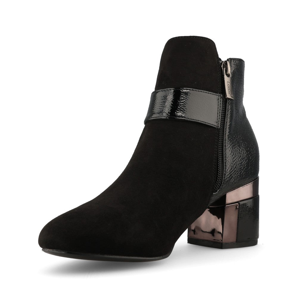 Lotus Ladies Kirsty ULB419 Ankle Boot In Black