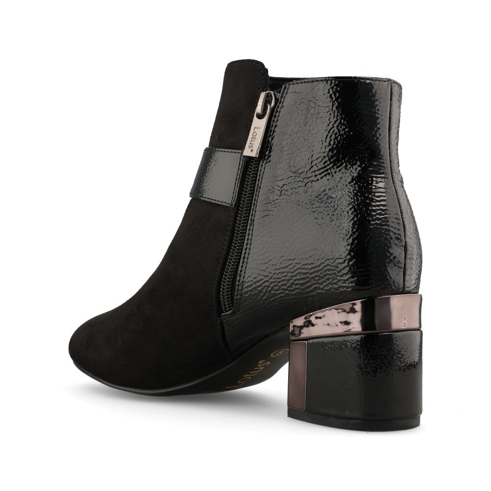Lotus Ladies Kirsty ULB419 Ankle Boot In Black
