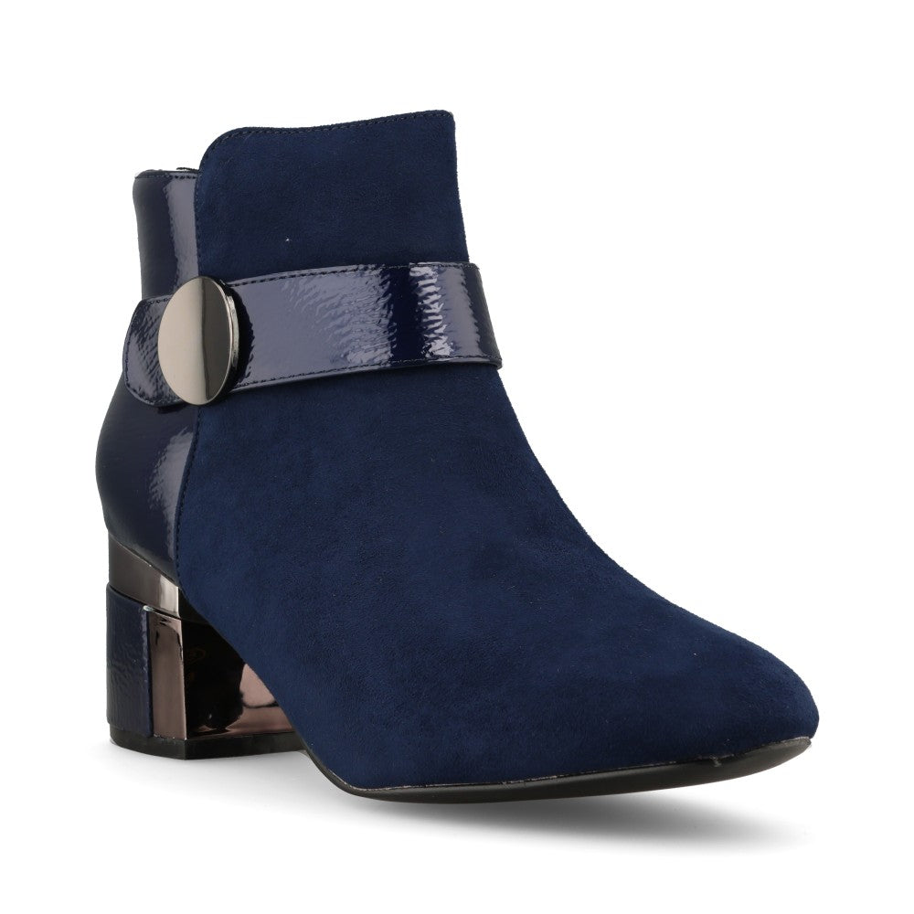 Lotus Ladies Kirsty ULB419 Ankle Boot In Navy