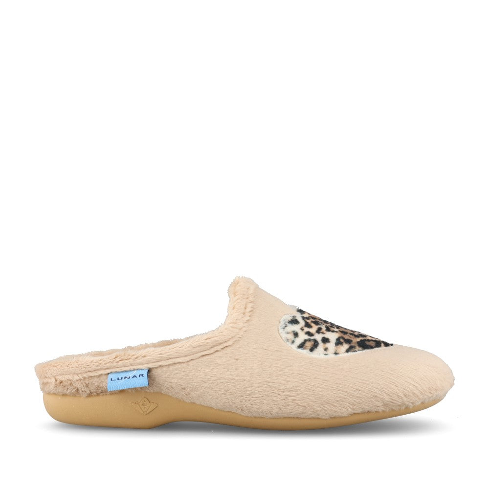 Lunar Ladies Buffy KLA256 Slipper In Beige