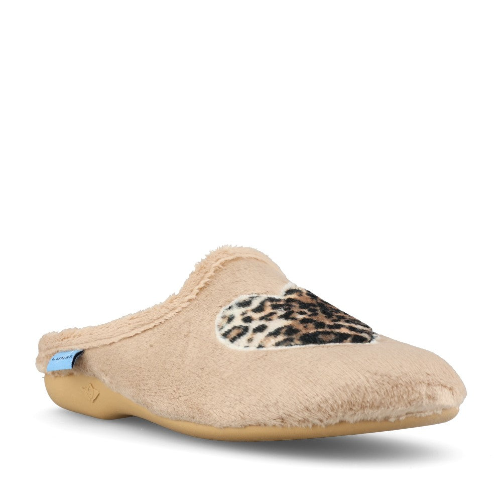 Lunar Ladies Buffy KLA256 Slipper In Beige