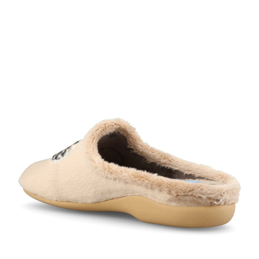 Lunar Ladies Buffy KLA256 Slipper In Beige
