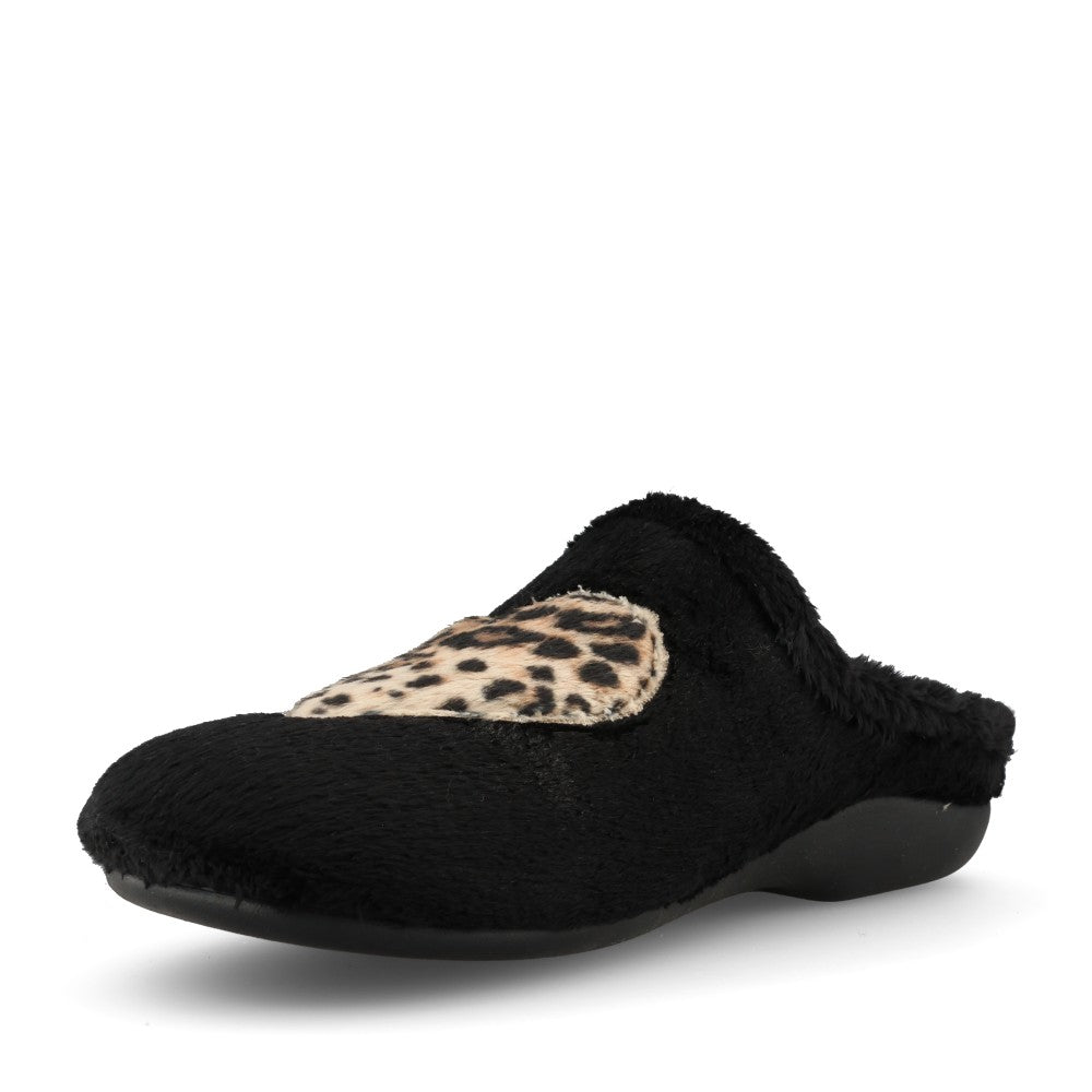 Lunar Ladies Buffy KLA256 Slipper In Black