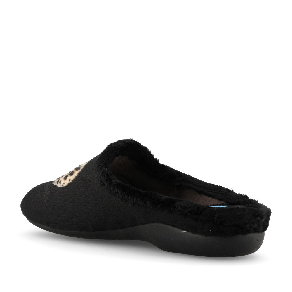Lunar Ladies Buffy KLA256 Slipper In Black