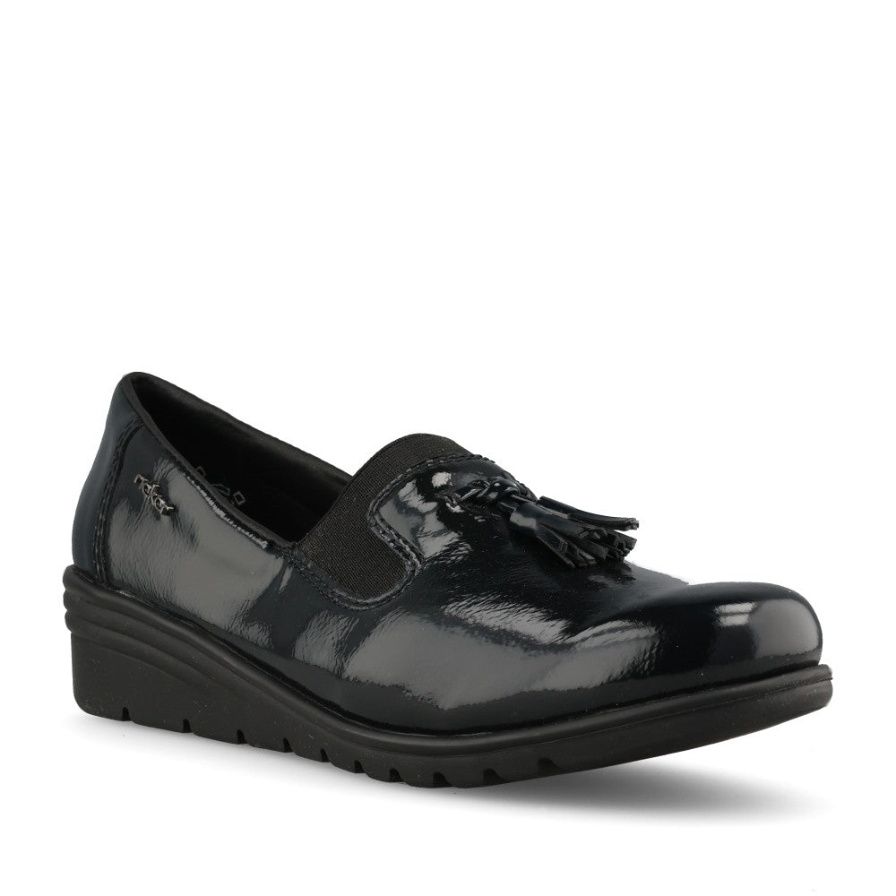 Rieker Ladies L5363 Shoe In Blue