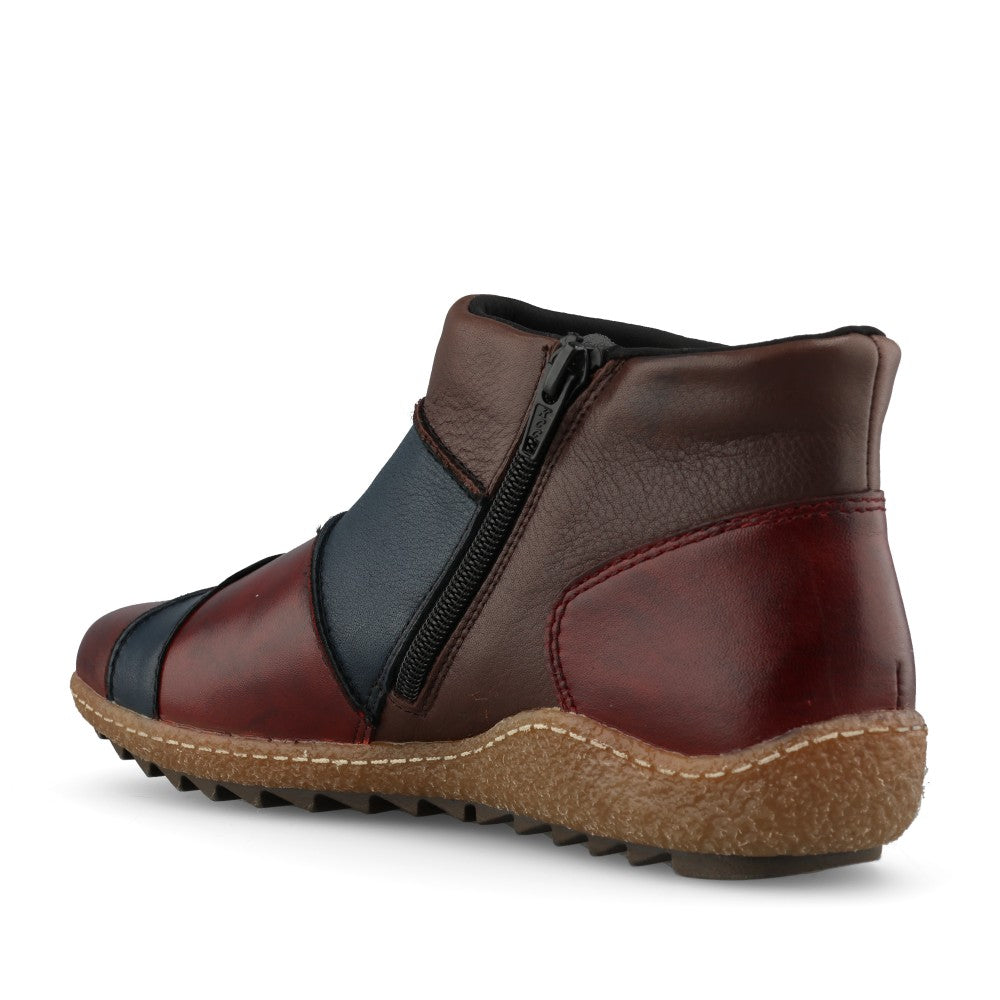Rieker Ladies L7553-90 Ankle Boot In Multi