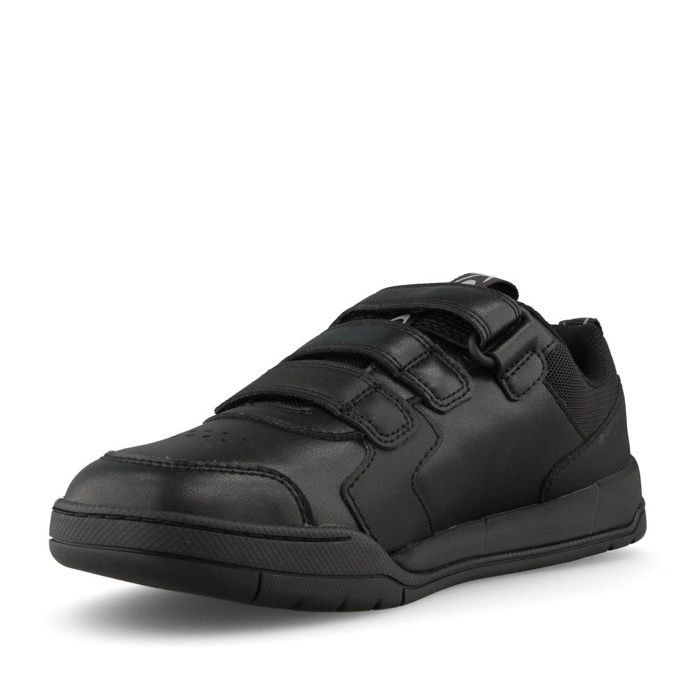 Clarks Boys Laser Play Y G-FIT Velcro in Black Leather