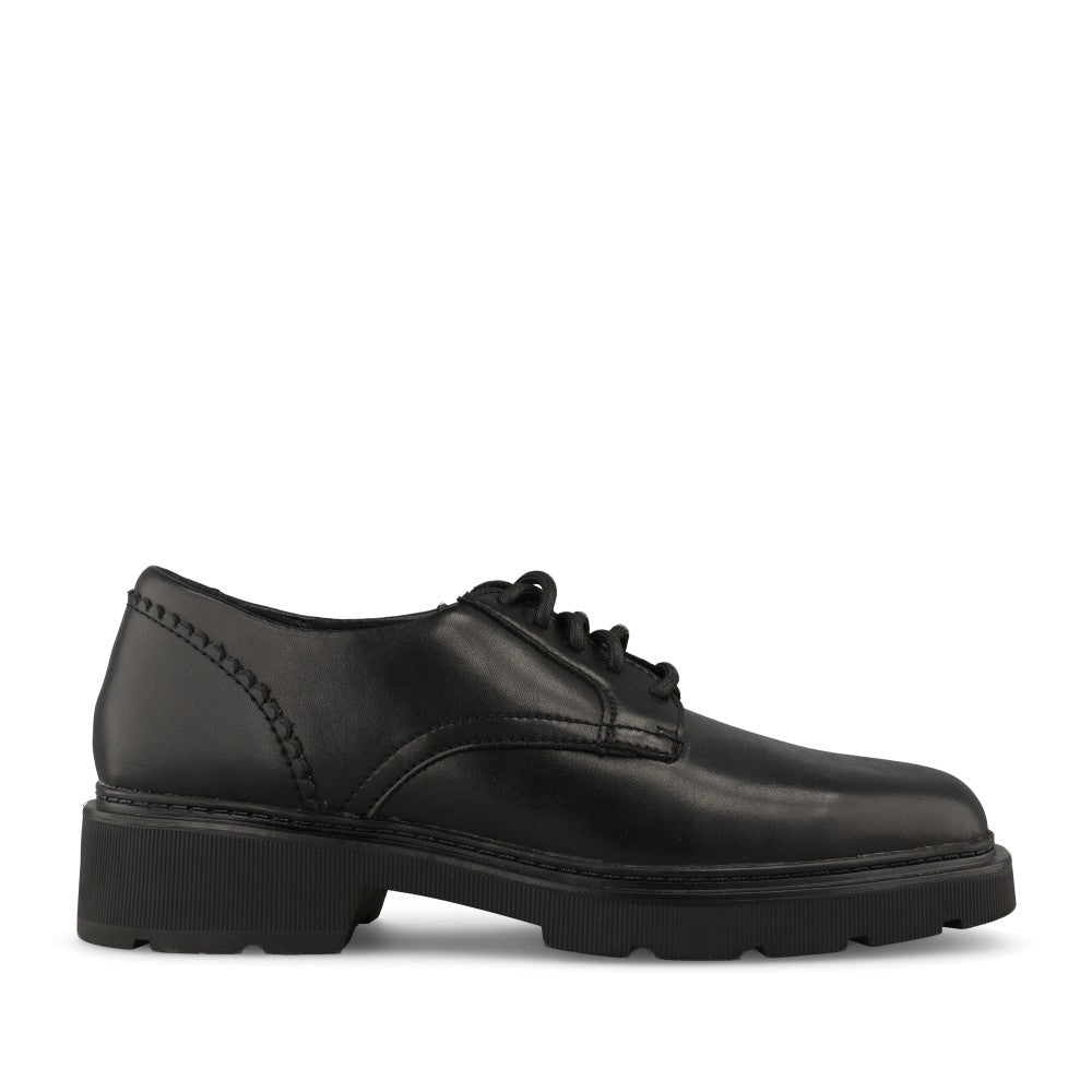 Clarks Ladies 261843584 Lauryl Lace D-FIt  In Black Leather