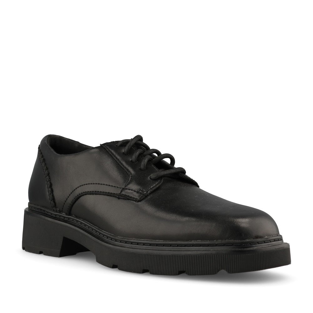 Clarks Ladies 261843584 Lauryl Lace D-FIt  In Black Leather