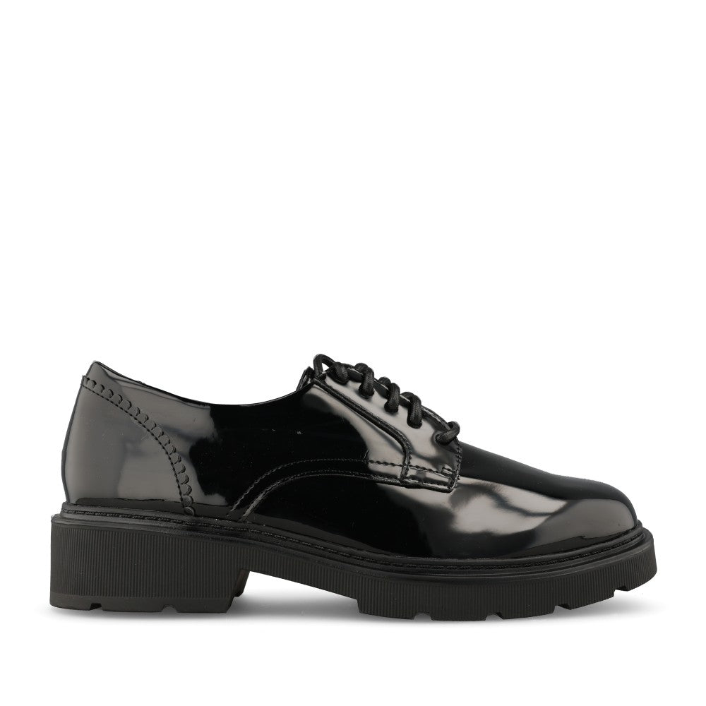 Clarks Ladies 261844924 Lauryl Lace D-FIt  In Black Patent