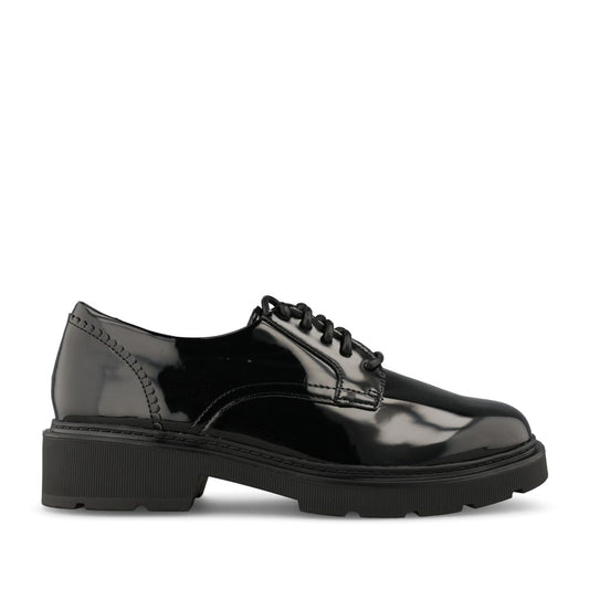 Clarks Ladies 261844924 Lauryl Lace D-FIt  In Black Patent