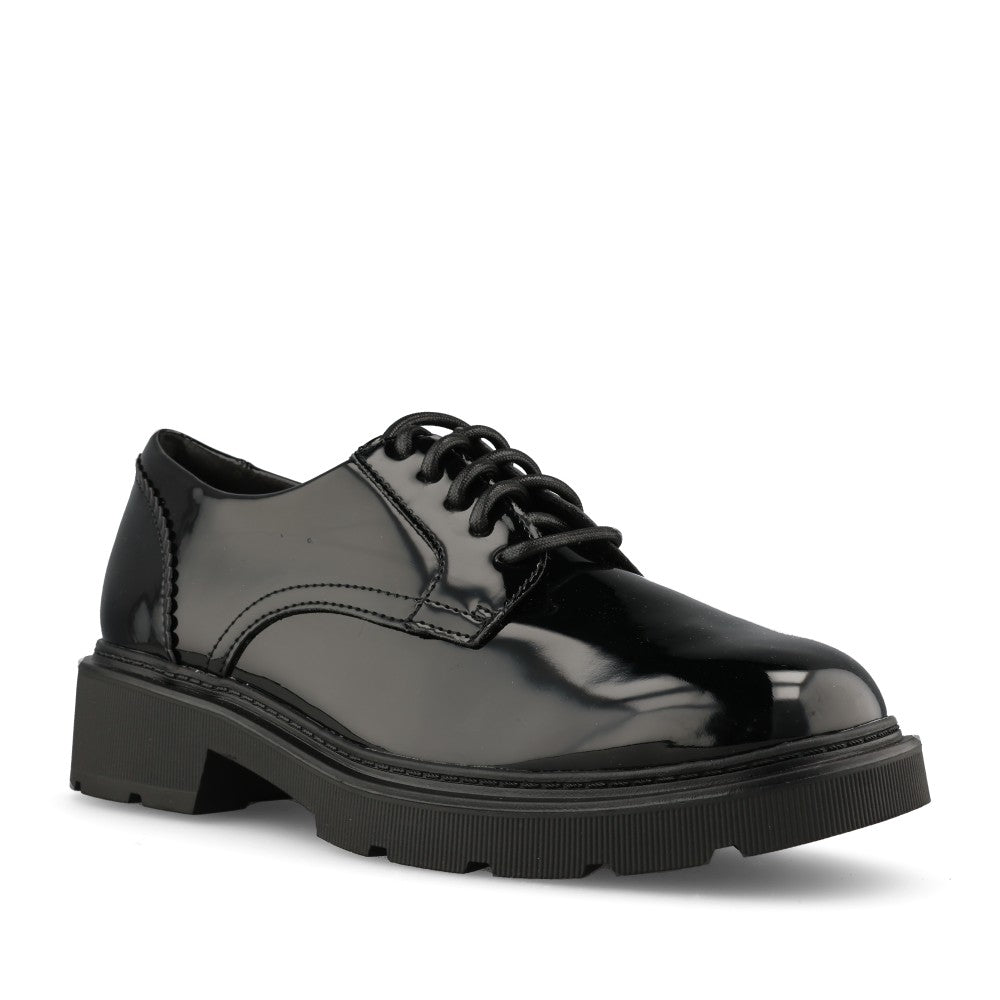 Clarks Ladies 261844924 Lauryl Lace D-FIt  In Black Patent