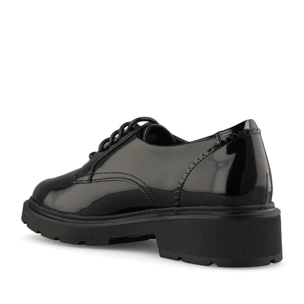 Clarks Ladies 261844924 Lauryl Lace D-FIt  In Black Patent