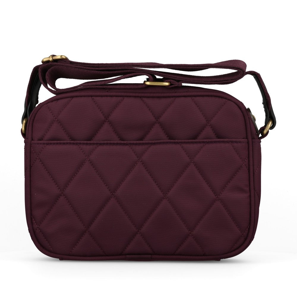 Barbour Ladies Quilted Crossbody LBA0432 Bag In Fig