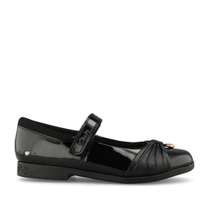 Clarks Girls Lock Gem G-FIT Mary Jane in Black Patent