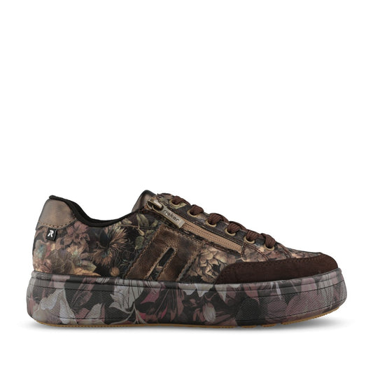 Rieker Ladies M7711-26 Shoe In Brown